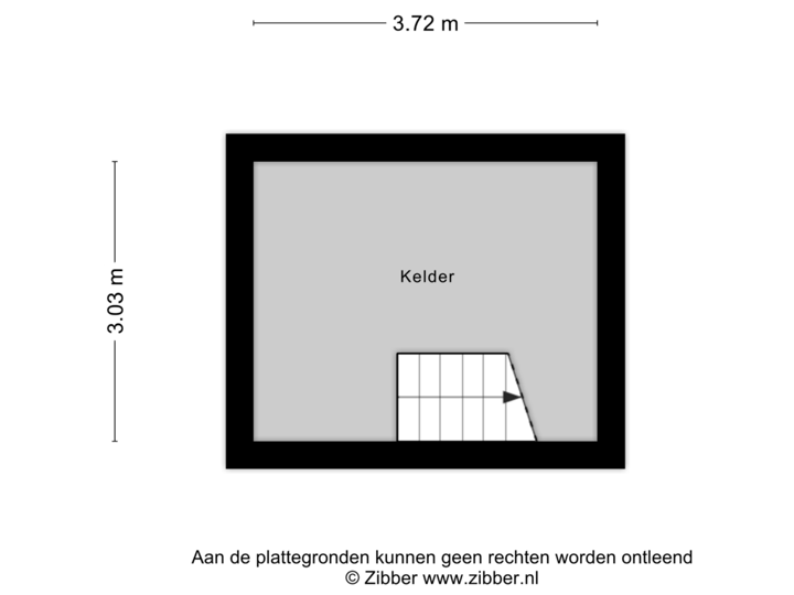 Plattegrond van Kelder
