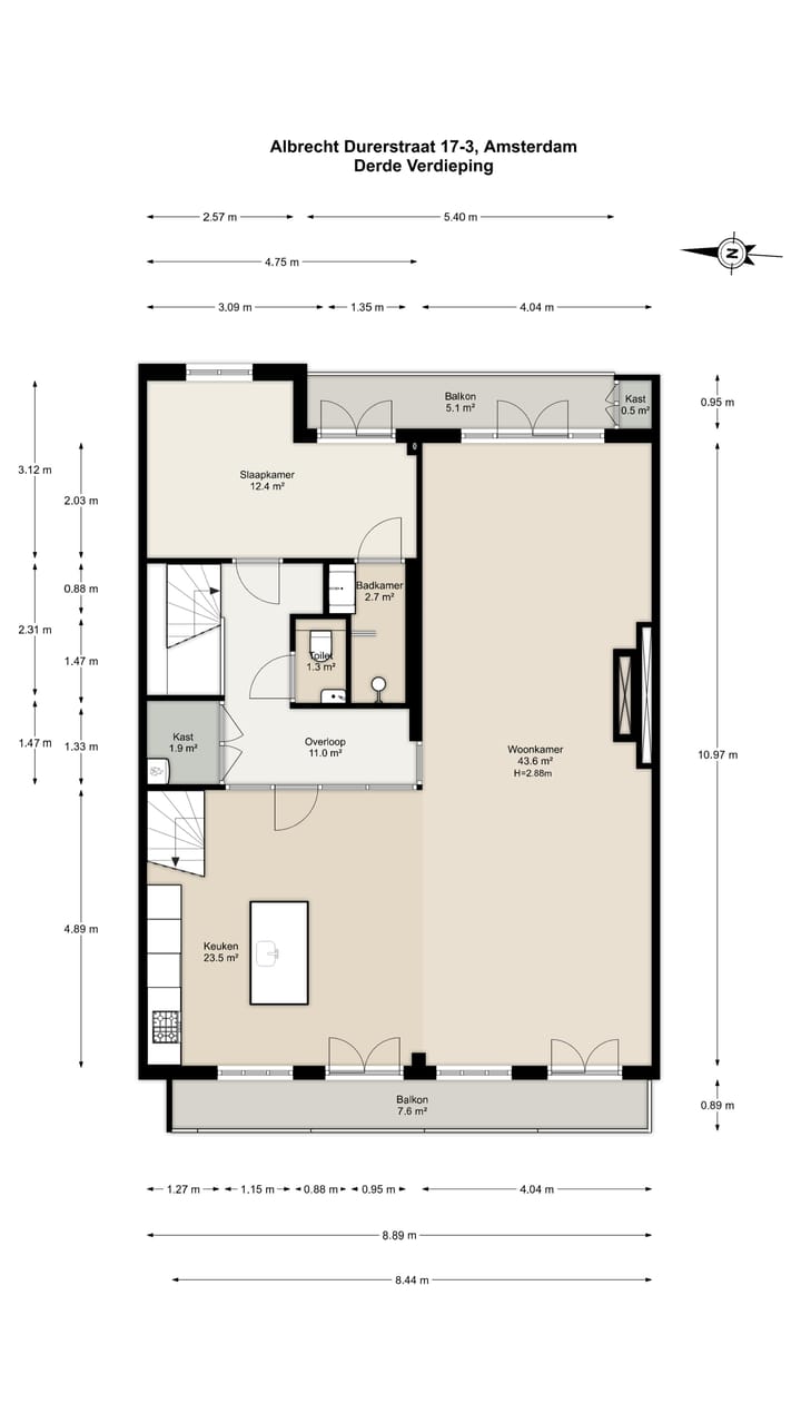 Foto 43 van Albrecht Dürerstraat 17-3