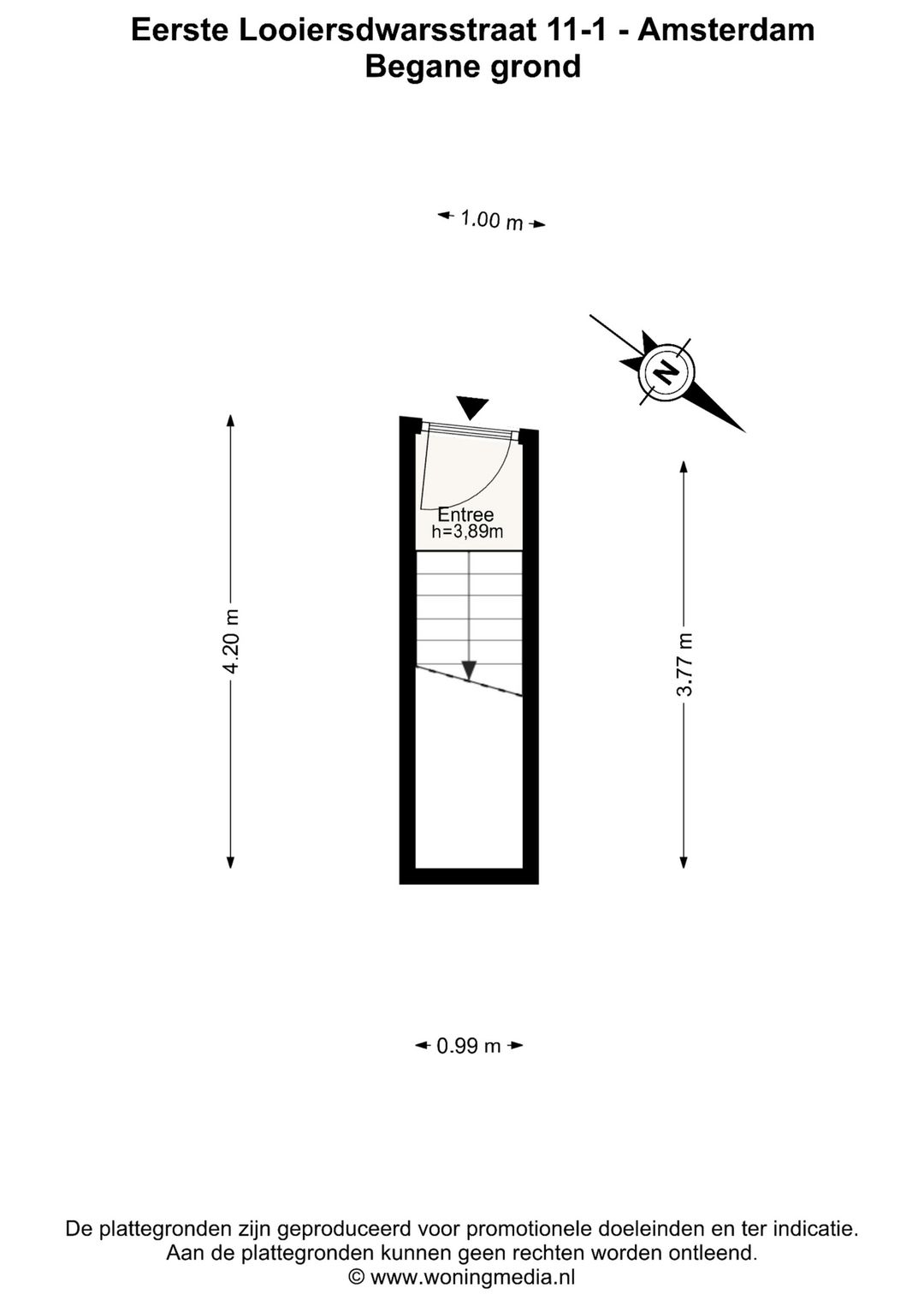 Foto 37 van Eerste Looiersdwarsstraat 11-1