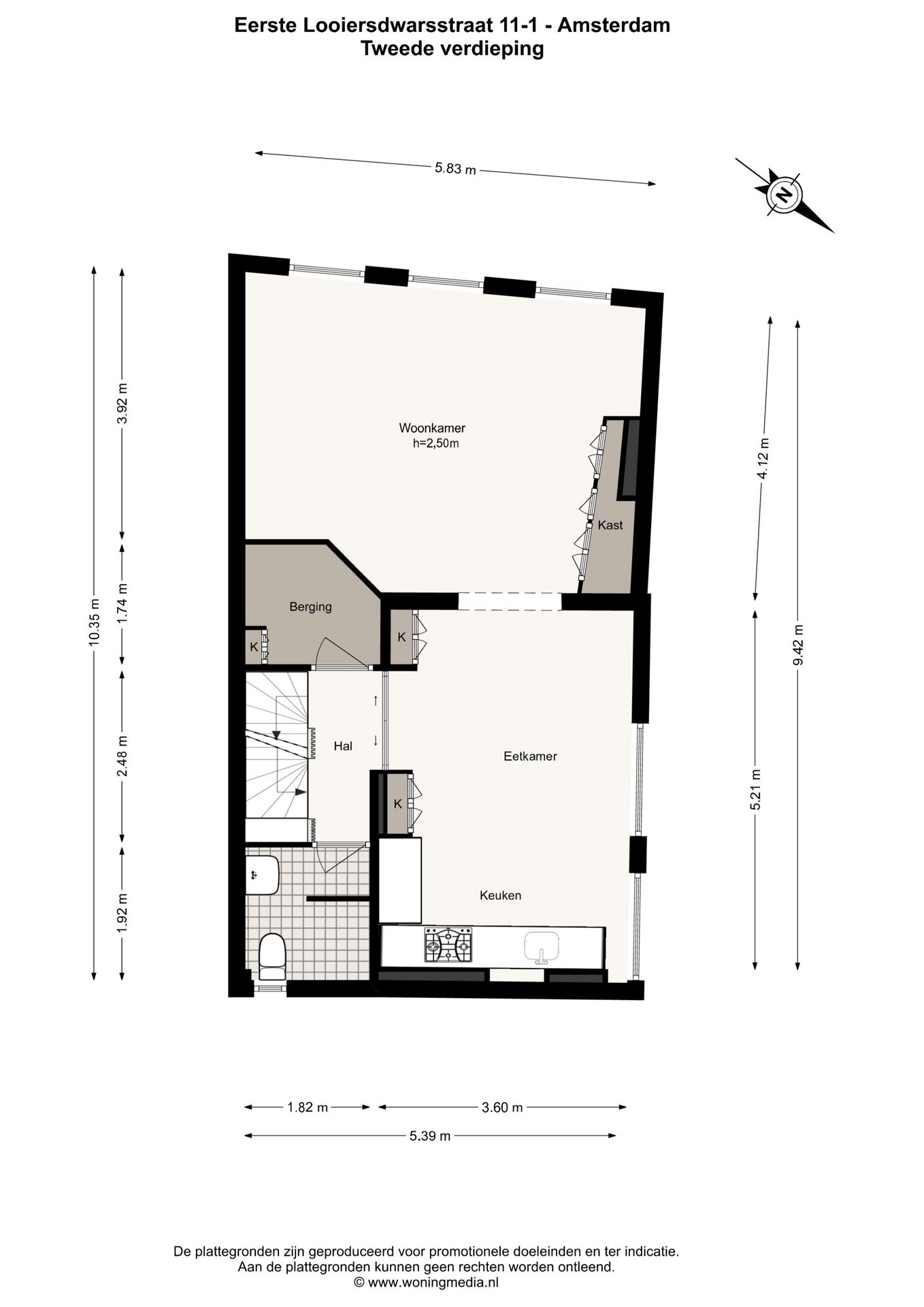 Foto 39 van Eerste Looiersdwarsstraat 11-1