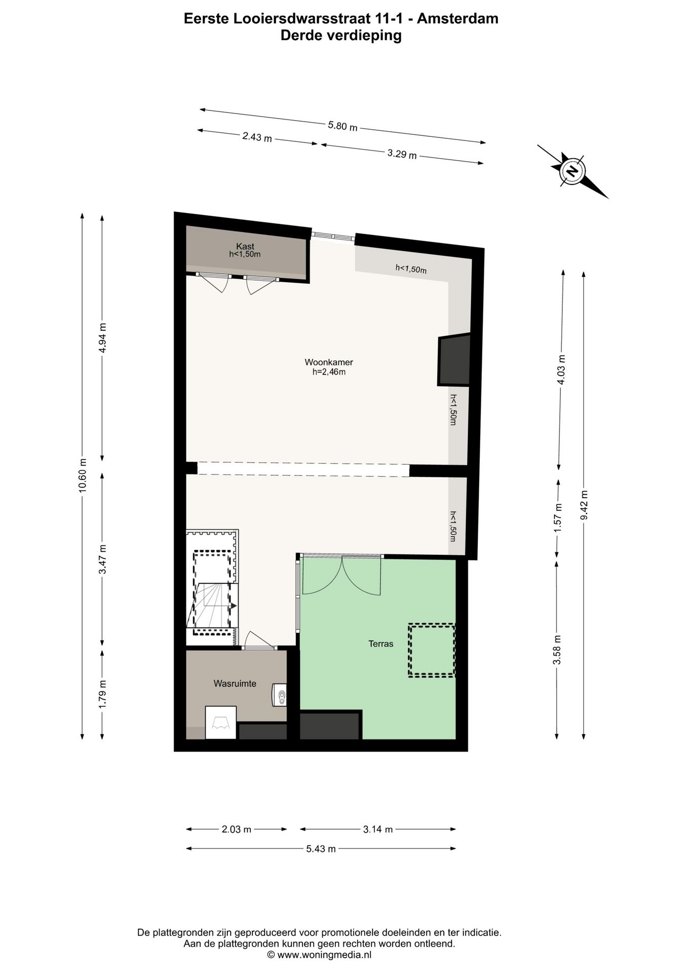 Foto 40 van Eerste Looiersdwarsstraat 11-1