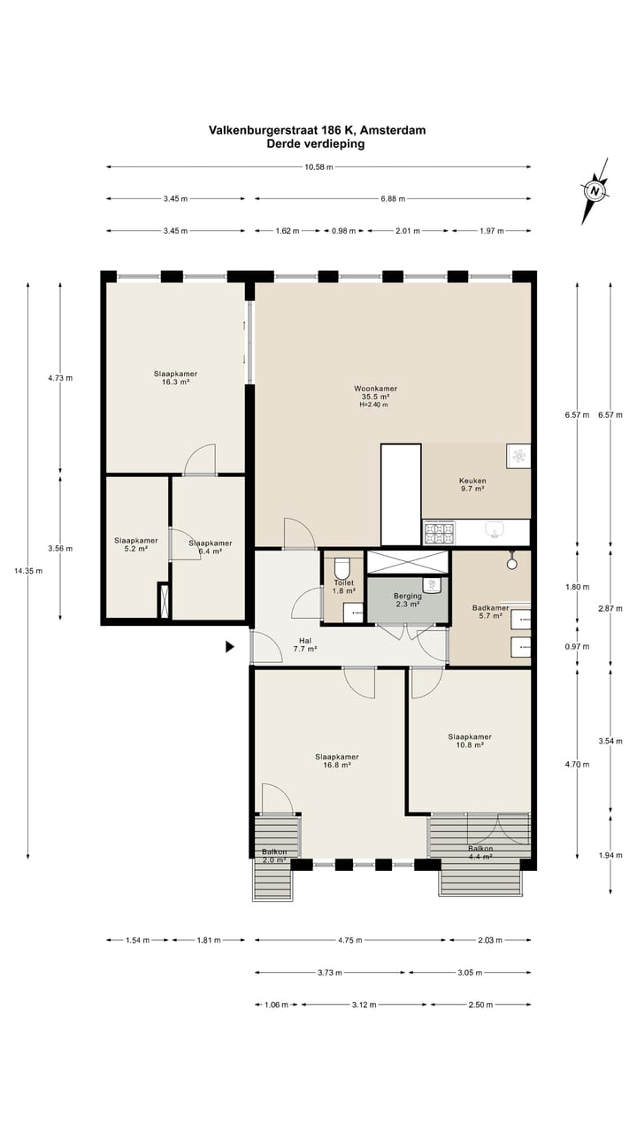 Foto 20 van Valkenburgerstraat 186-K