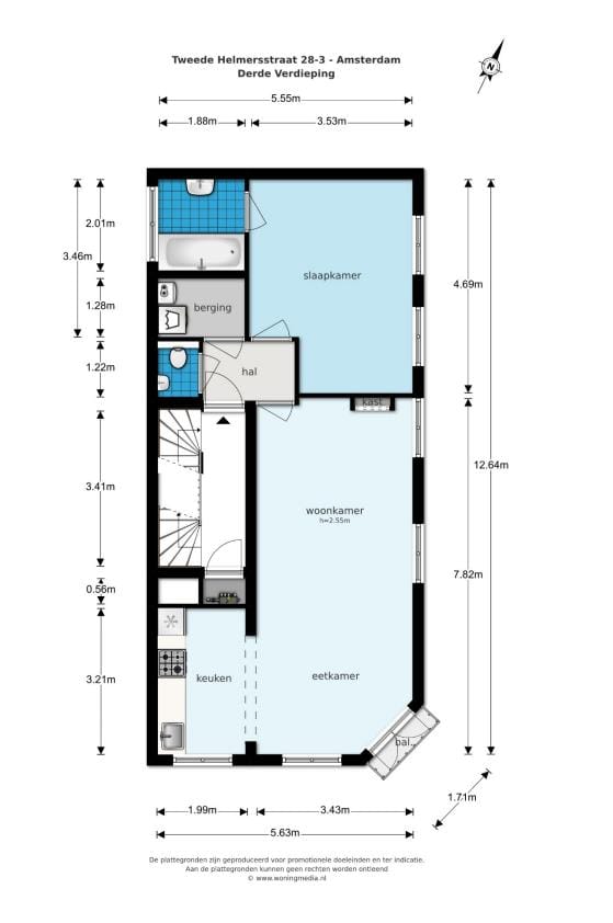 Photo 24 of Tweede Helmersstraat 28-3