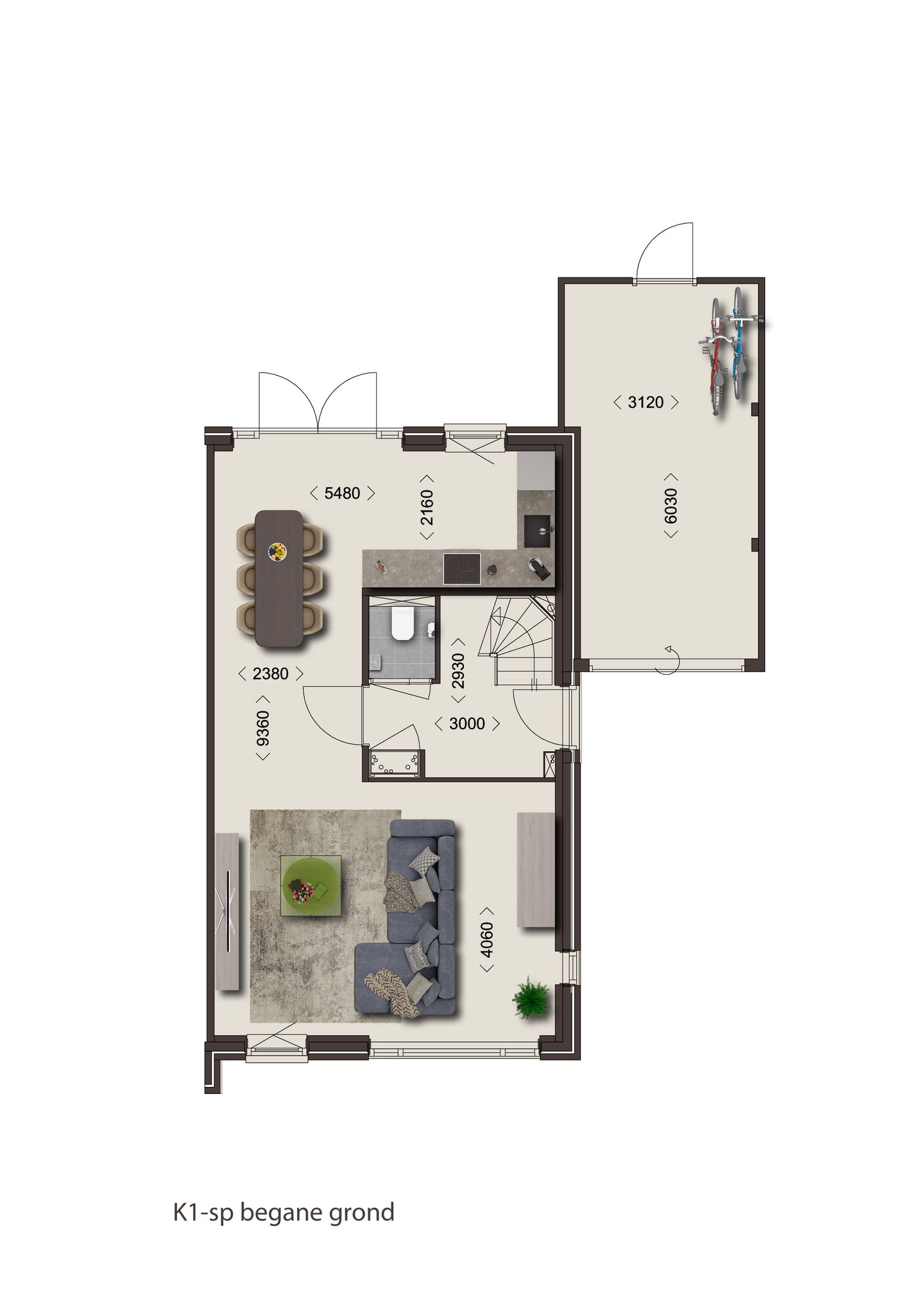 Foto 10 van Twee-onder-één-kapwoning - fase 3B (Bouwnr. 141)