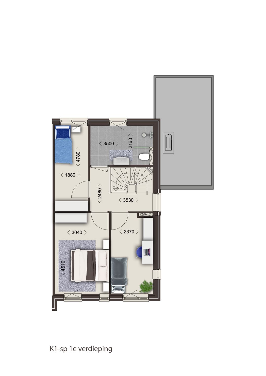 Foto 11 van Twee-onder-één-kapwoning - fase 3B (Bouwnr. 141)