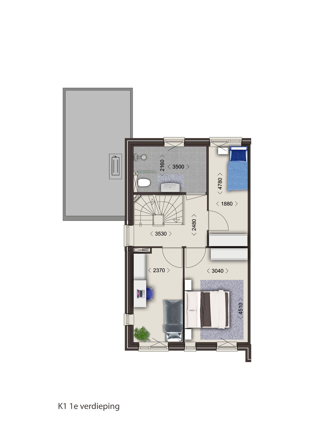 Foto 11 van Twee-onder-één-kapwoning - fase 3B (Bouwnr. 142)