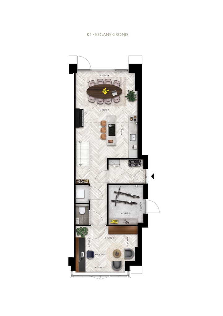 Foto 5 van Kraanbaan |  De Klef | Hoekwoning K1 (Bouwnr. 64)