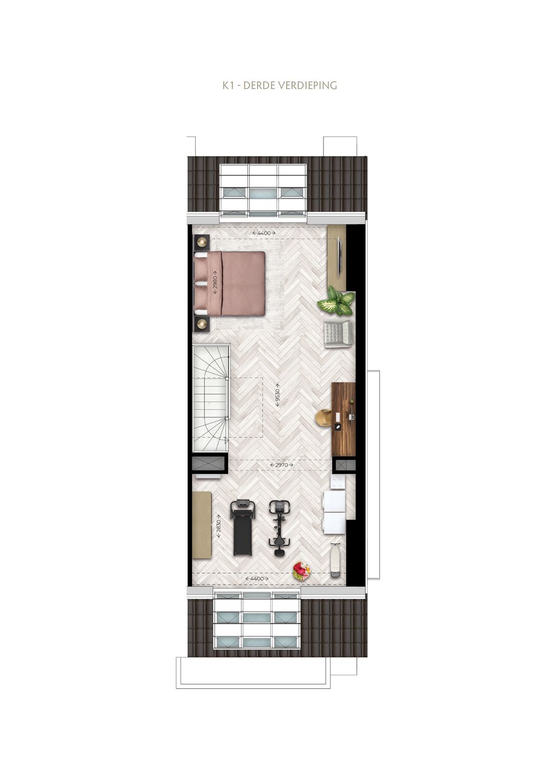 Foto 8 van Kraanbaan |  De Klef | Hoekwoning K1 (Bouwnr. 64)