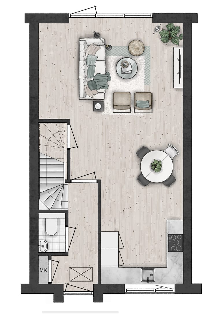 Foto 2 van Cingelveste | Tussenwoning bnr. 17