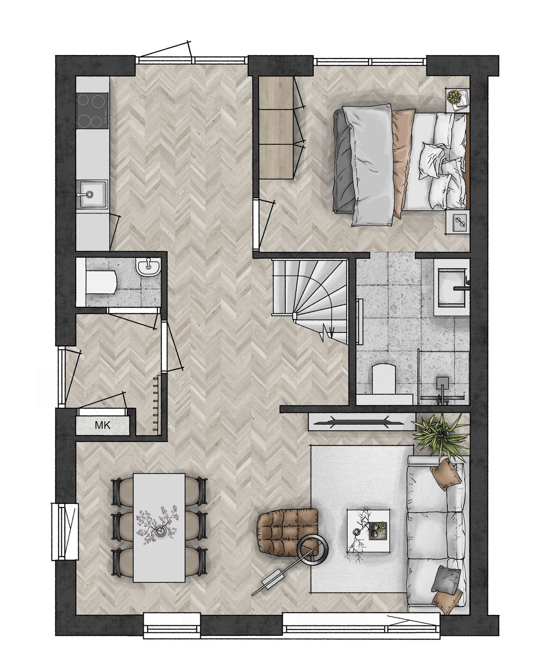 Foto 2 van Cingelveste | Levensloop hoekwoning bnr. 7