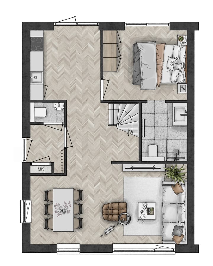 Foto 2 van Cingelveste | Levensloop hoekwoning bnr. 7