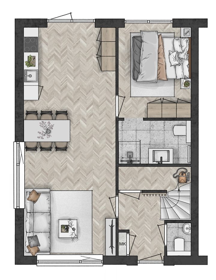 Foto 2 van Cingelveste | Levensloop hoekwoning bnr. 10