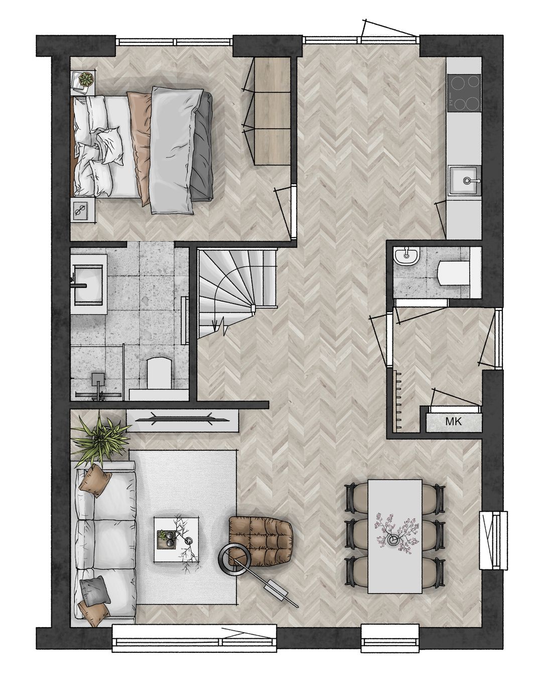 Foto 2 van Cingelveste | Levensloop hoekwoning bnr. 13