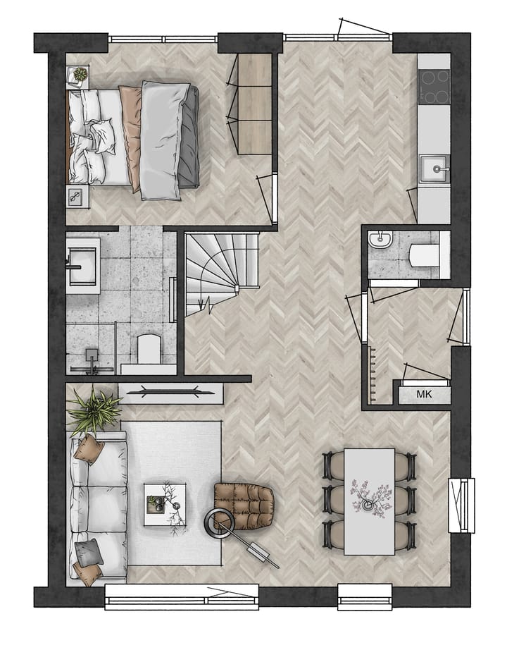 Foto 2 van Cingelveste | Levensloop hoekwoning bnr. 13