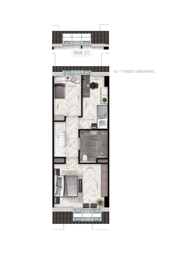 Foto 7 van Kraanbaan| De Klef | Tussenwoning K2 (Bouwnr. 57)