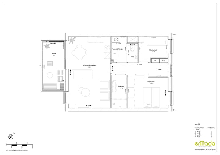 Photo 3 of Entrada 3-kamer appartement type B2 (Bouwnr. 59)