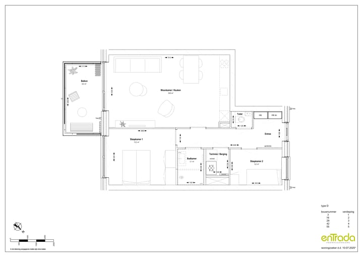 Photo 4 of Entrada 3-kamer appartement type D (Bouwnr. 42)