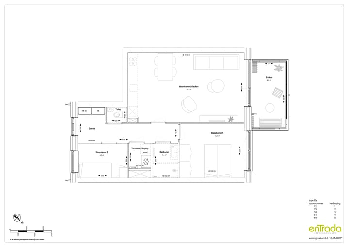 Photo 4 of Entrada 3-kamer appartement type Ds (Bouwnr. 64)