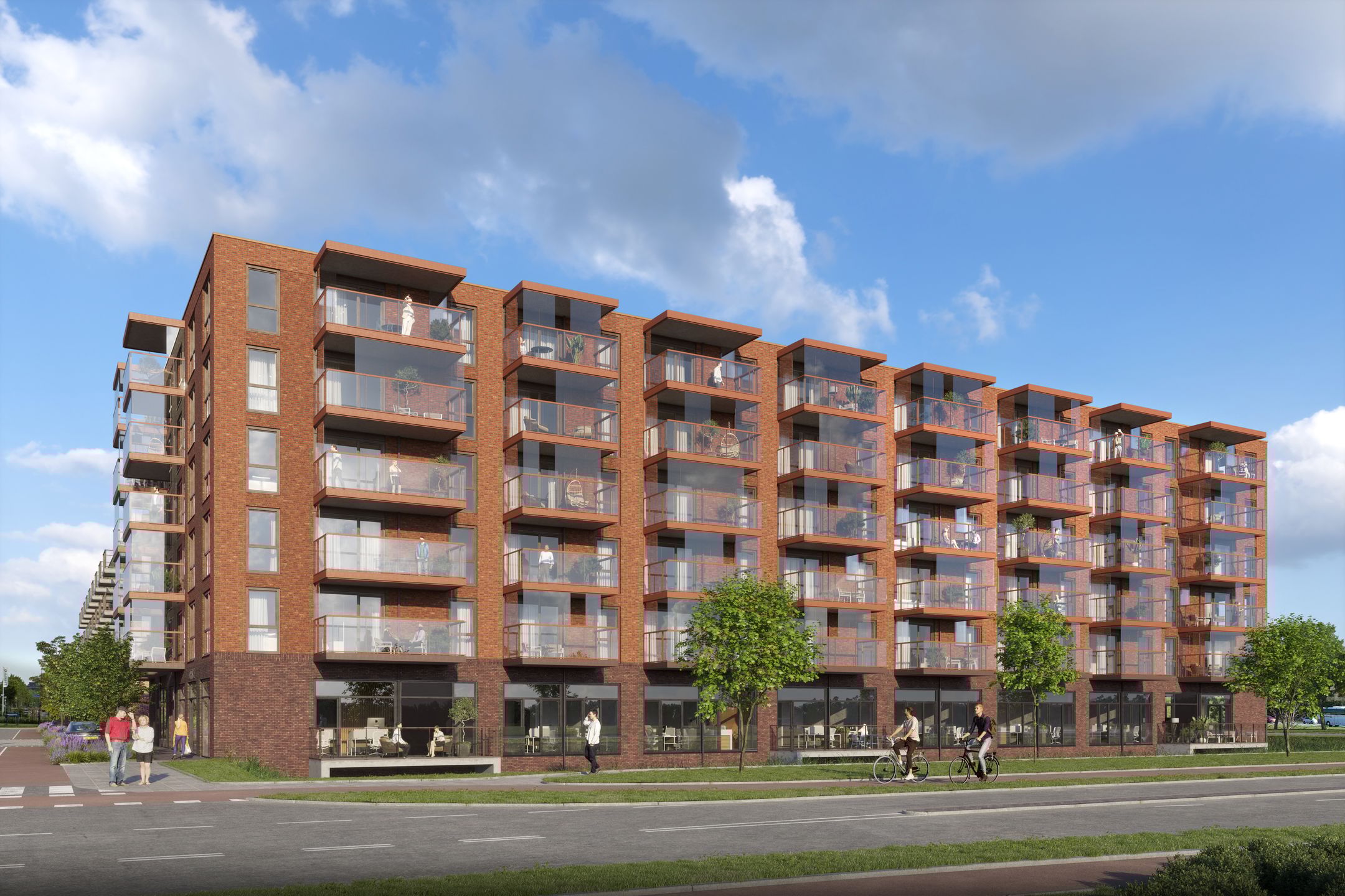 Foto 3 van Entrada 3-kamer hoekappartement XL type F (Bouwnr. 4)