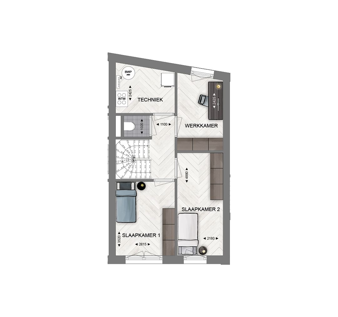 Foto 8 van Herenhuis + optie vide (Bouwnr. 3.51)