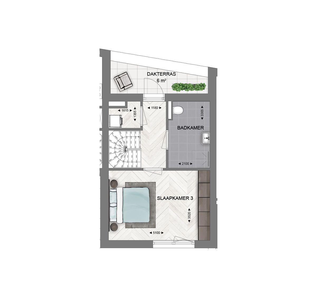 Foto 9 van Herenhuis + optie vide (Bouwnr. 3.53)