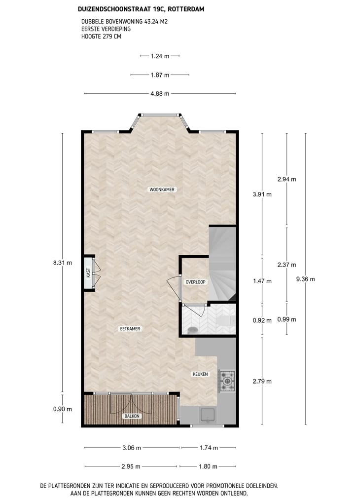 Foto 16 van Duizendschoonstraat 19-C