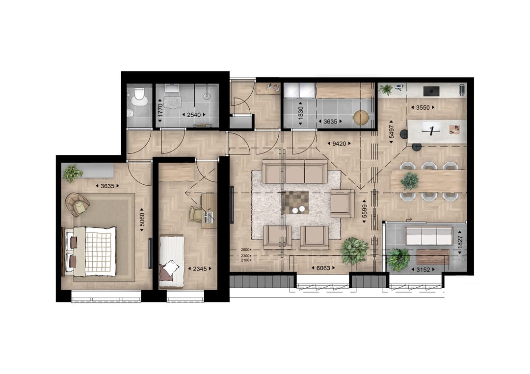 Foto 2 van Joie de Vivre | appartement | Cajus (Bouwnr. 42)