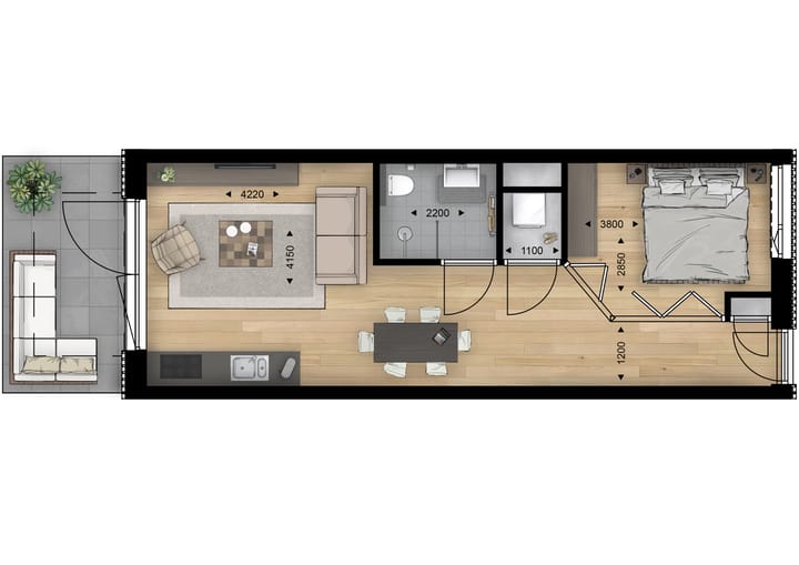 Foto 3 van Joie de Vivre | appartement | Marcus (Bouwnr. 12)