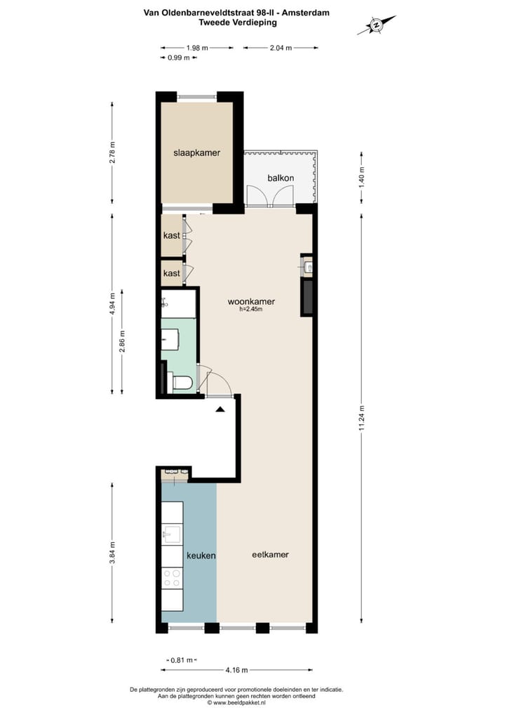 Foto 34 van Van Oldenbarneveldtstraat 98-2