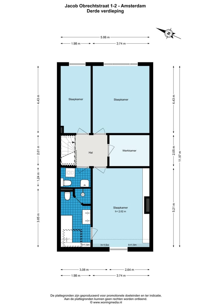 Foto 40 van Jacob Obrechtstraat 1-2