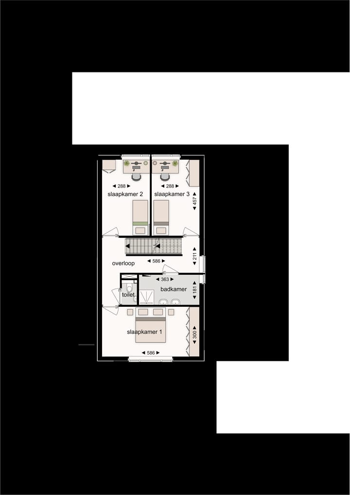 Photo 7 of 6 cascadewoningen Hoogveldlaan (Bouwnr. 342)