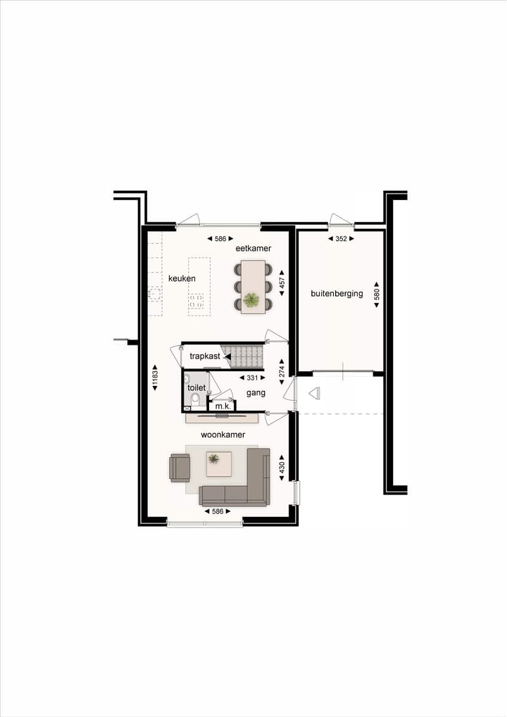 Foto 6 van 6 cascadewoningen Hoogveldlaan (Bouwnr. 346)