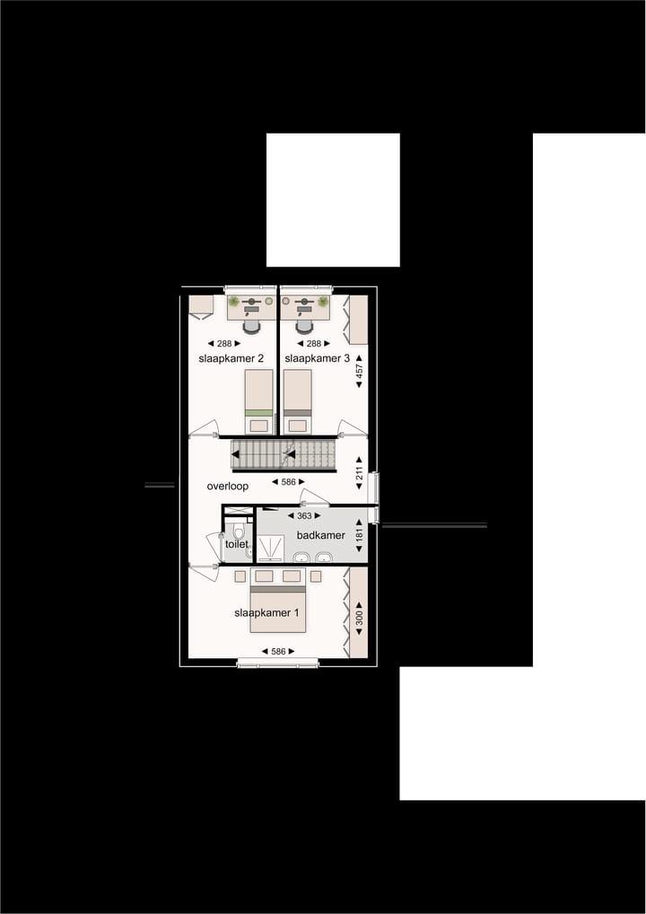Foto 7 van 6 cascadewoningen Hoogveldlaan (Bouwnr. 346)
