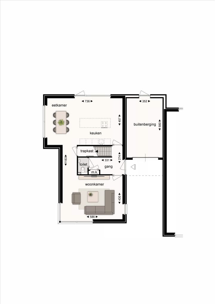 Foto 6 van 6 cascadewoningen Hoogveldlaan (Bouwnr. 347)