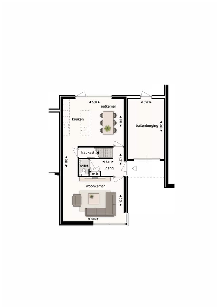 Foto 6 van 6 cascadewoningen Hoogveldlaan (Bouwnr. 345)