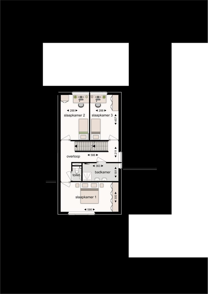 Foto 7 van 6 cascadewoningen Hoogveldlaan (Bouwnr. 345)