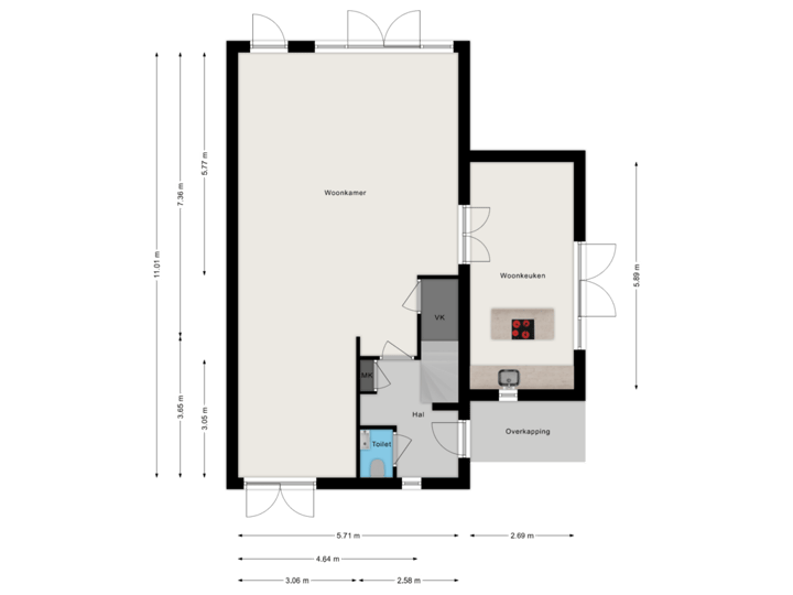 Begane grond (keuken)