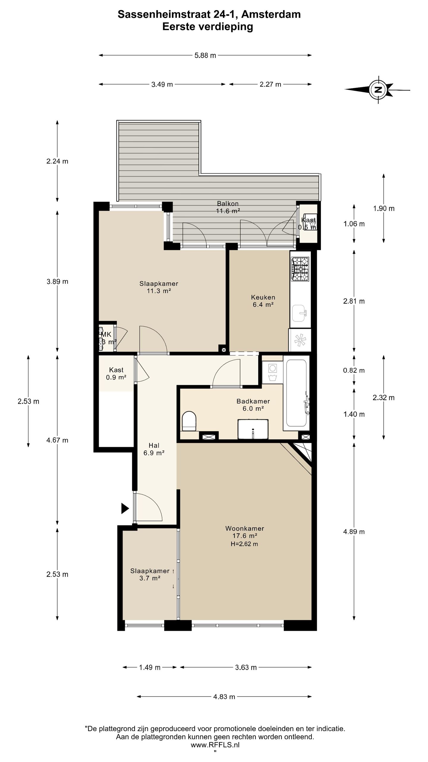 Foto 35 van Sassenheimstraat 24-1