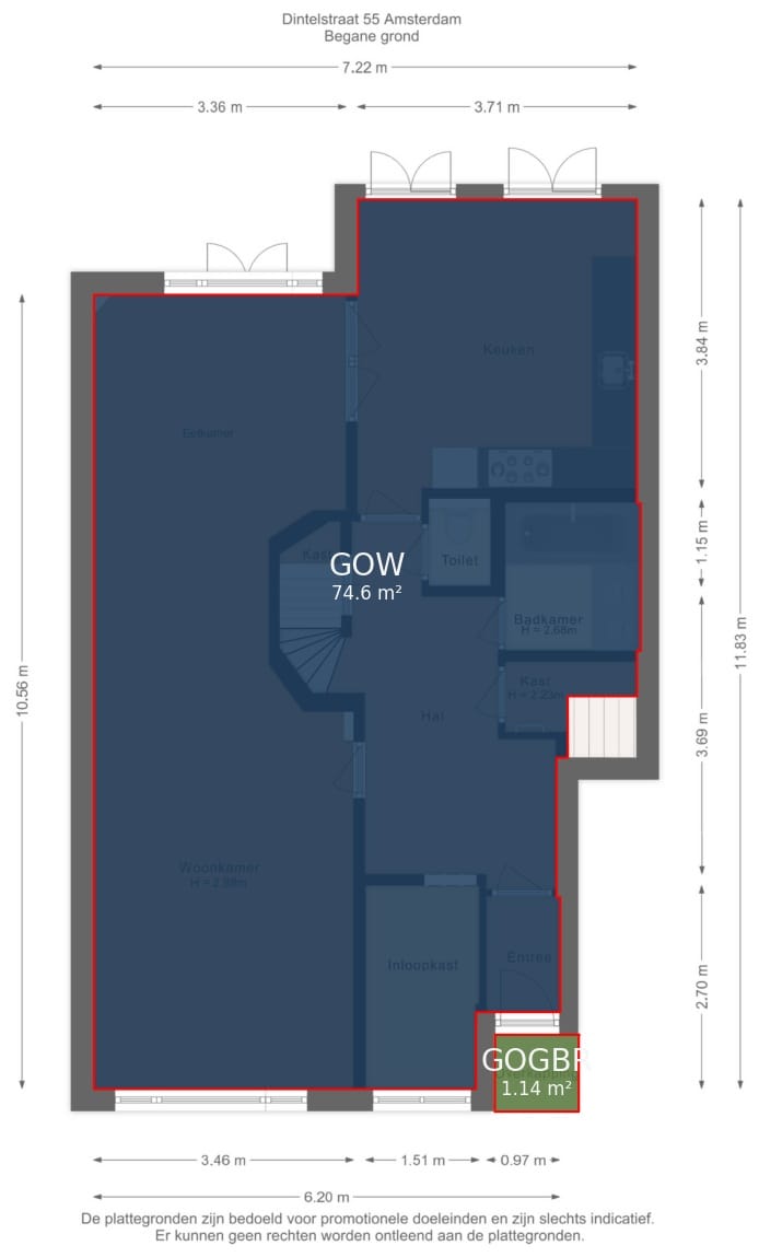 Foto 67 van Dintelstraat 55-H