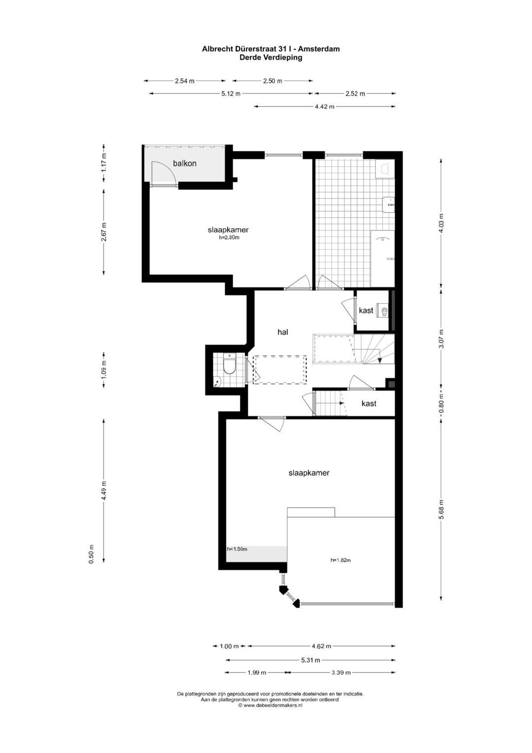 Foto 30 van Albrecht Dürerstraat 31-1