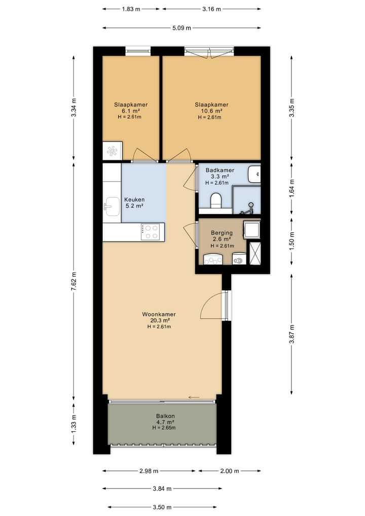 Foto 21 van van Schouwenburgstraat 3-101