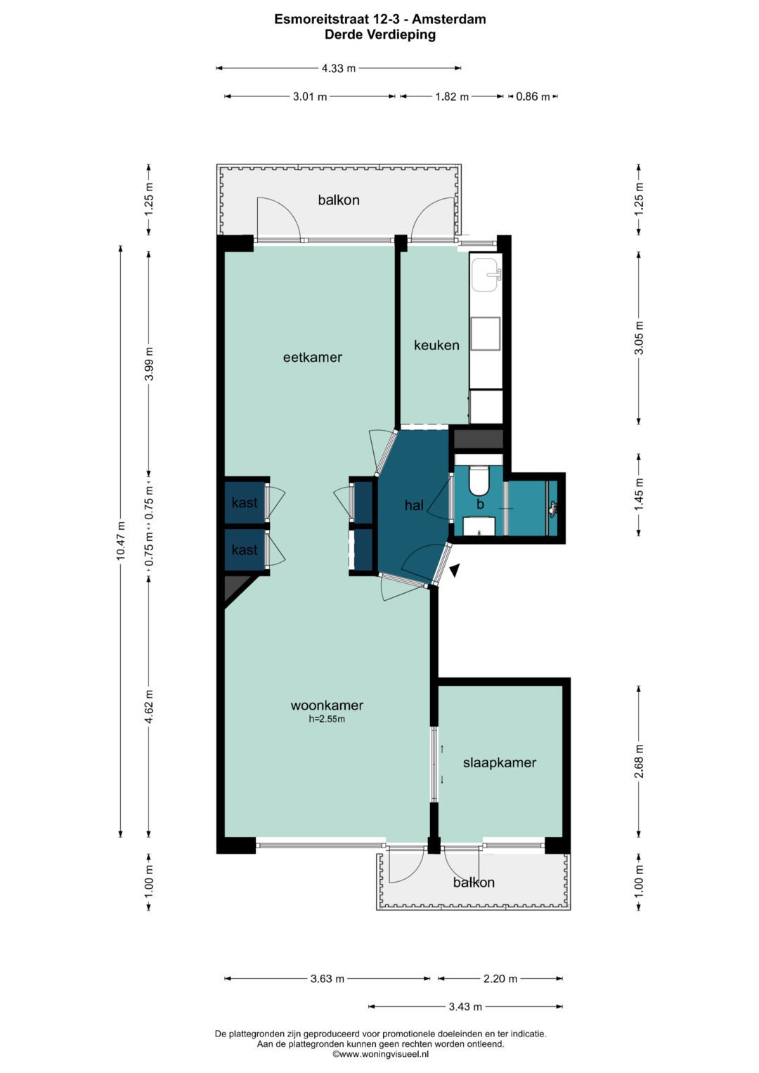 Foto 42 van Esmoreitstraat 12-3