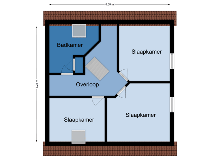 Bedrijfswoning 1e verdieping