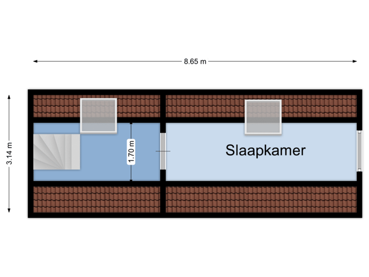 Bedrijfswoning 2e verdieping