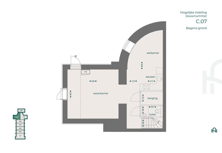 Foto 5 van C Transept (Bouwnr. 7)