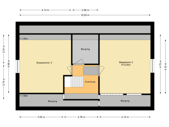 Bijgebouw verdieping