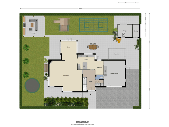 Begane grond met tuin