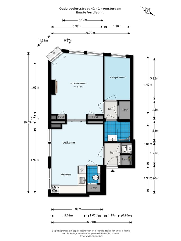 Foto 30 van Oude Looiersstraat 42-1