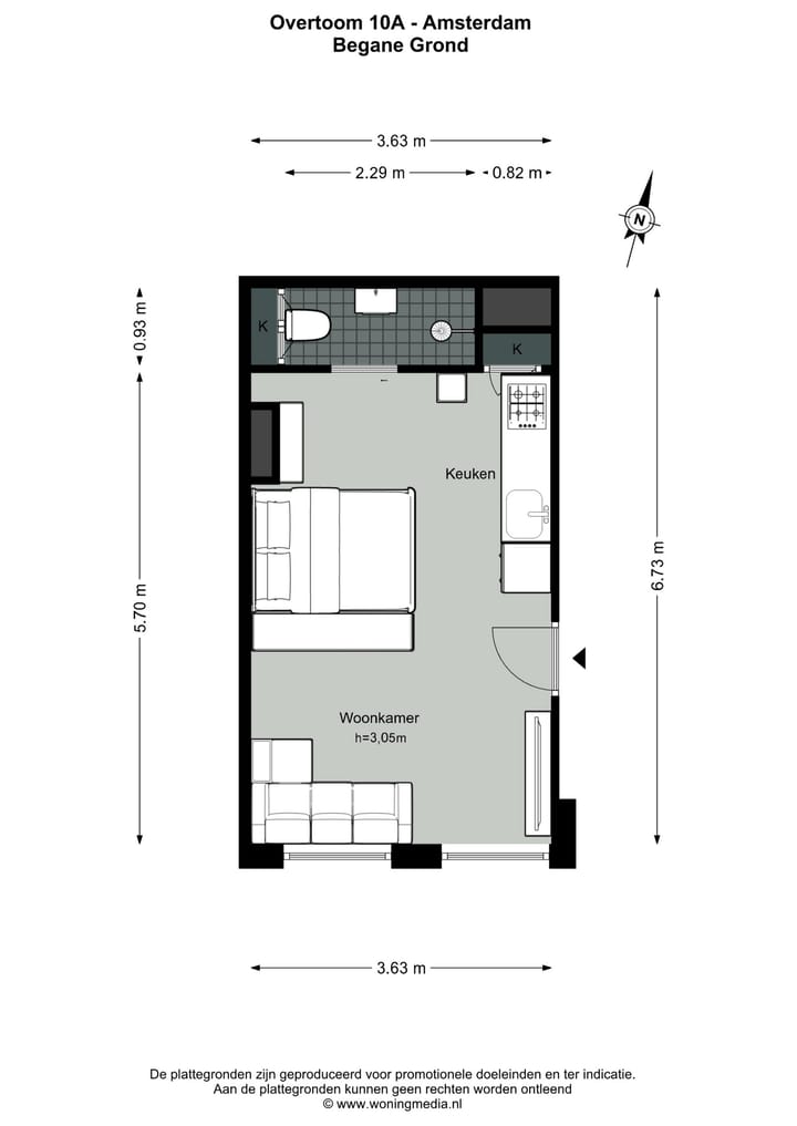 Foto 16 van Overtoom 10-A