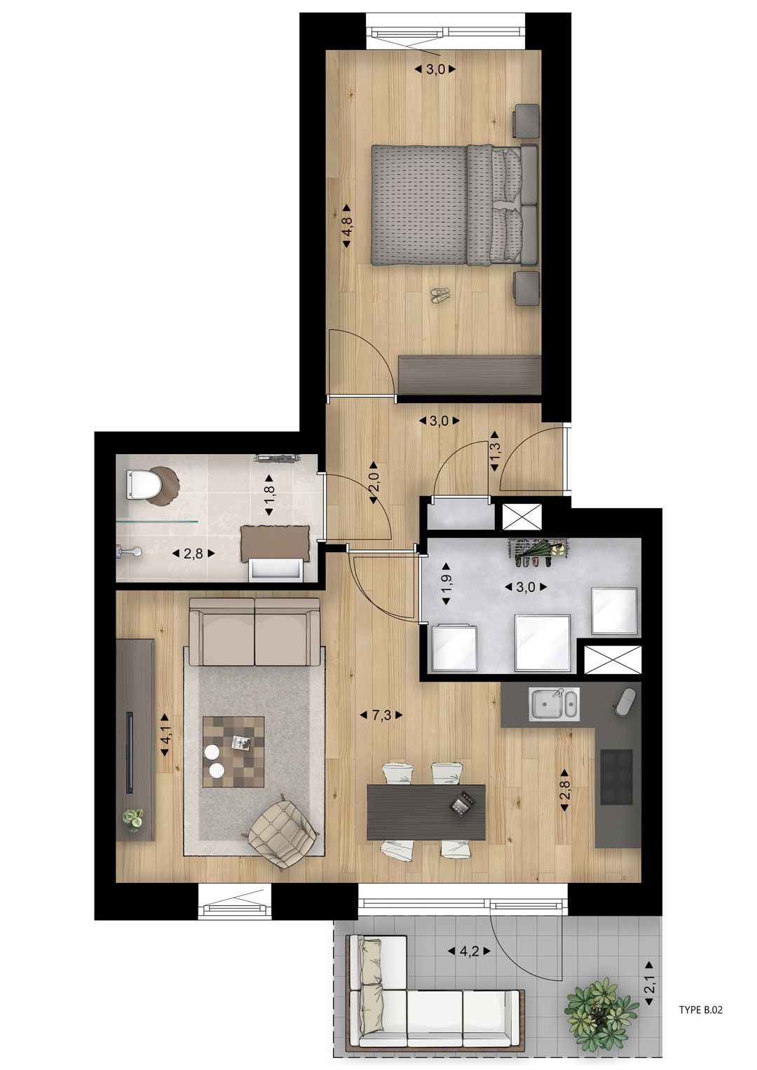 Foto 7 van Hoendersveld | Blok B (Bouwnr. 30)